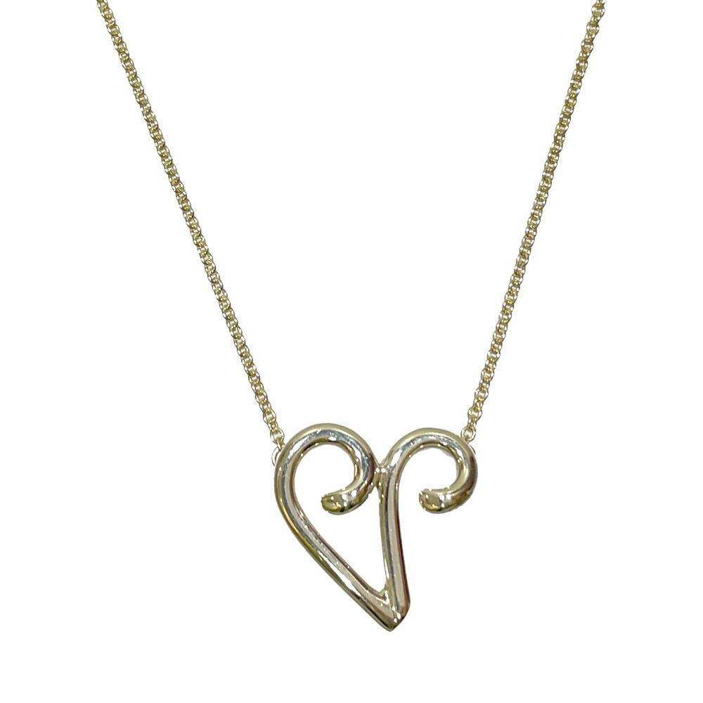 Tiffany Paloma Picasso Alphabet Letter V Necklace Silver